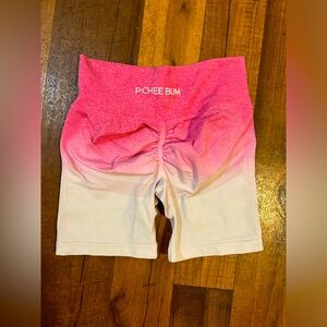 Peach Bum Scrunch Butt Biker Shorts